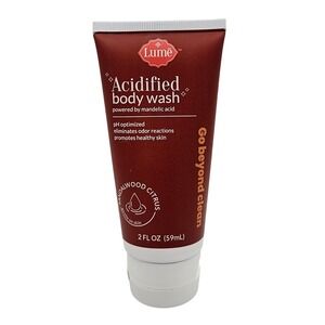 Lume Acidified Body Wash Sandalwood Citrus 2oz Mandelic Acid pH Optimized NEW